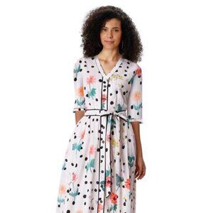 eshakti Blush Patterned Shirt Dress Custom Size 2x